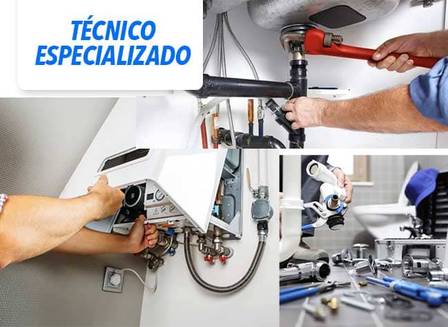 Técnico especializado Técnico especializado, calefones, plomería